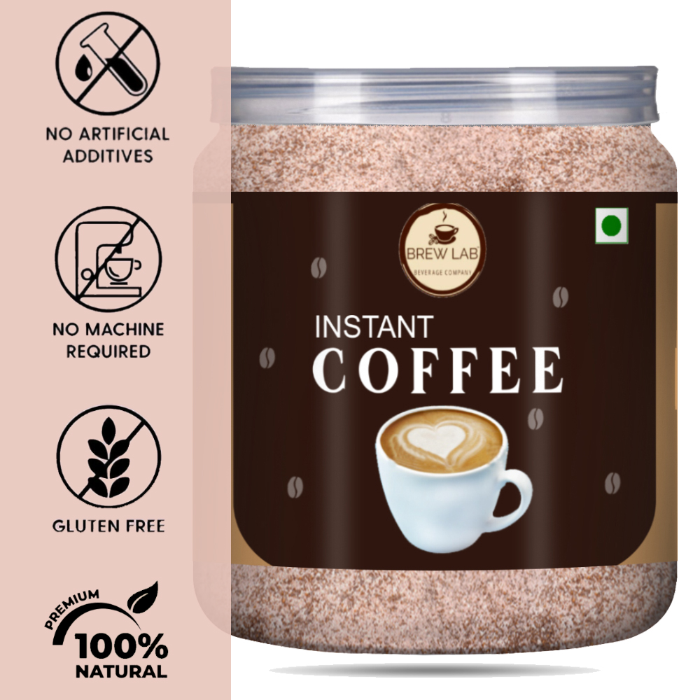 Brew Lab Premium Instant Coffee Premix (Powder) Instant Coffee (250 g)