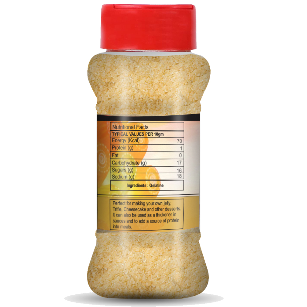 Brew Lab Pure Edible Gelatin Powder Perfect for Jellies, desserts, Puddings & more - 100 Gram