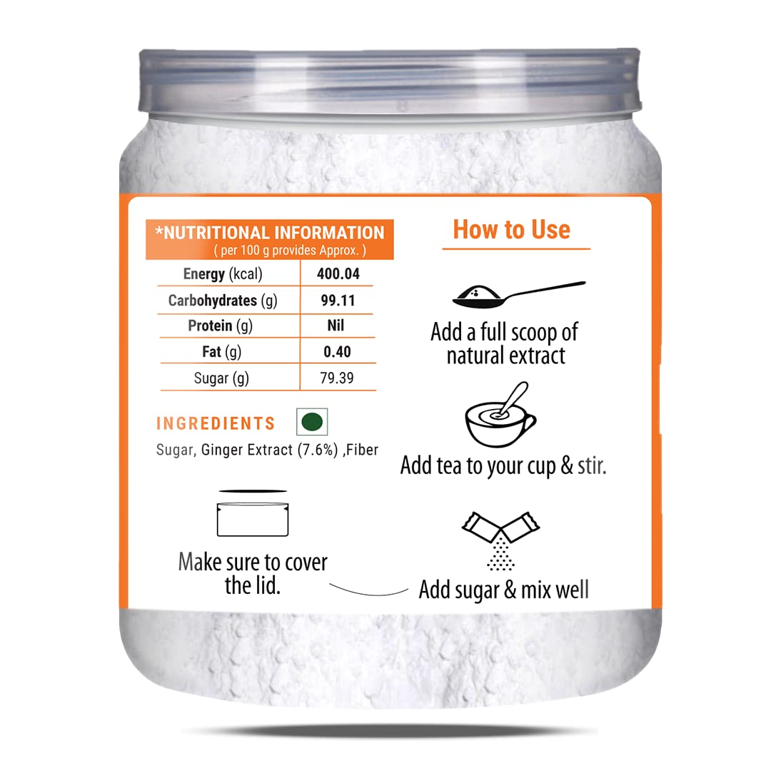 Brew Lab Pure & Natural Adrak Chai Masala Powder | No Added Flavor Ginger Masala Tea Plastic Bottle (100 g)