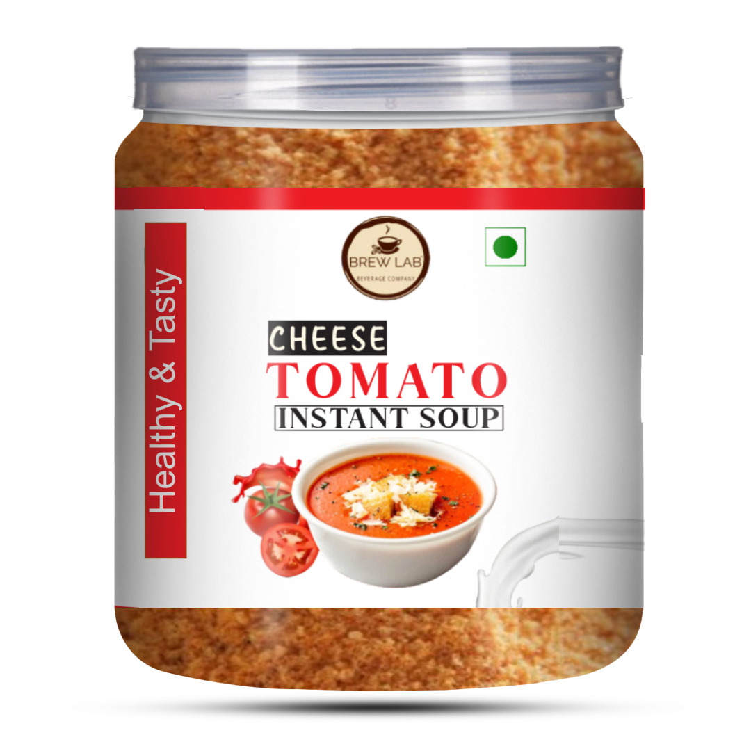 Brew Lab Ready To Cook Instant Healthy Cheese Tomato Soup With No Added Preservatives| Easy to Prepare | 250 gm