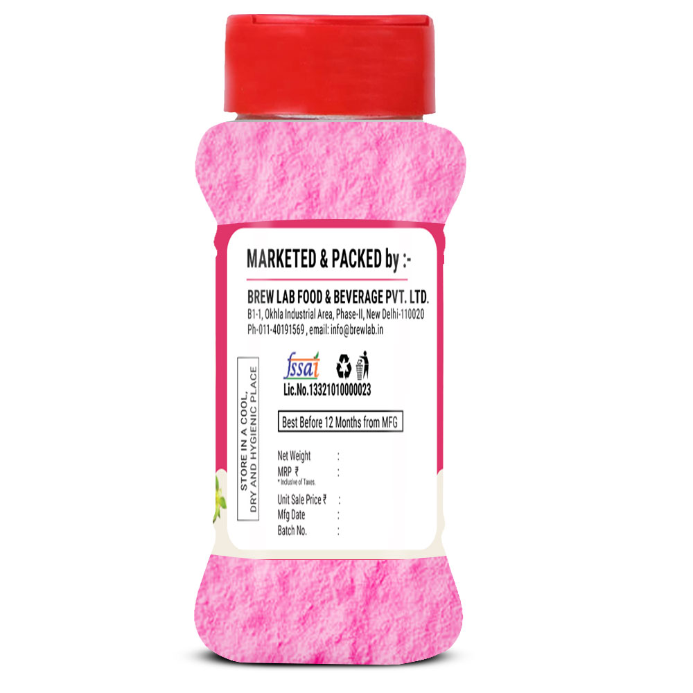 Brew Lab Rich & Creamy Strawberry Flavour Custard Powder | Good Source Of Energy | 100 g