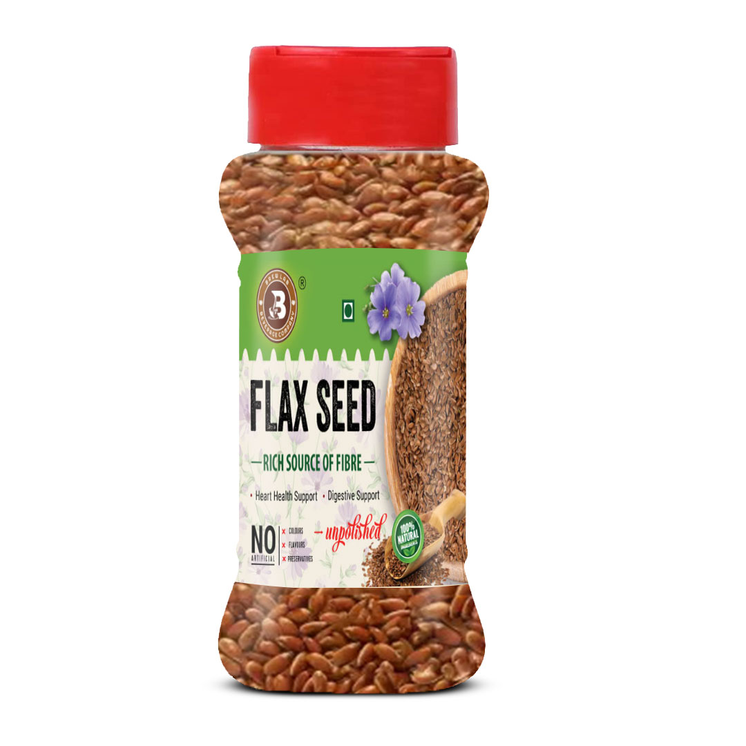 Brew Lab Unpolished Flax Seed | Alsi Seed Rich Source Of Fibre | Good For Heart | Brown Flax Seeds (100 g)