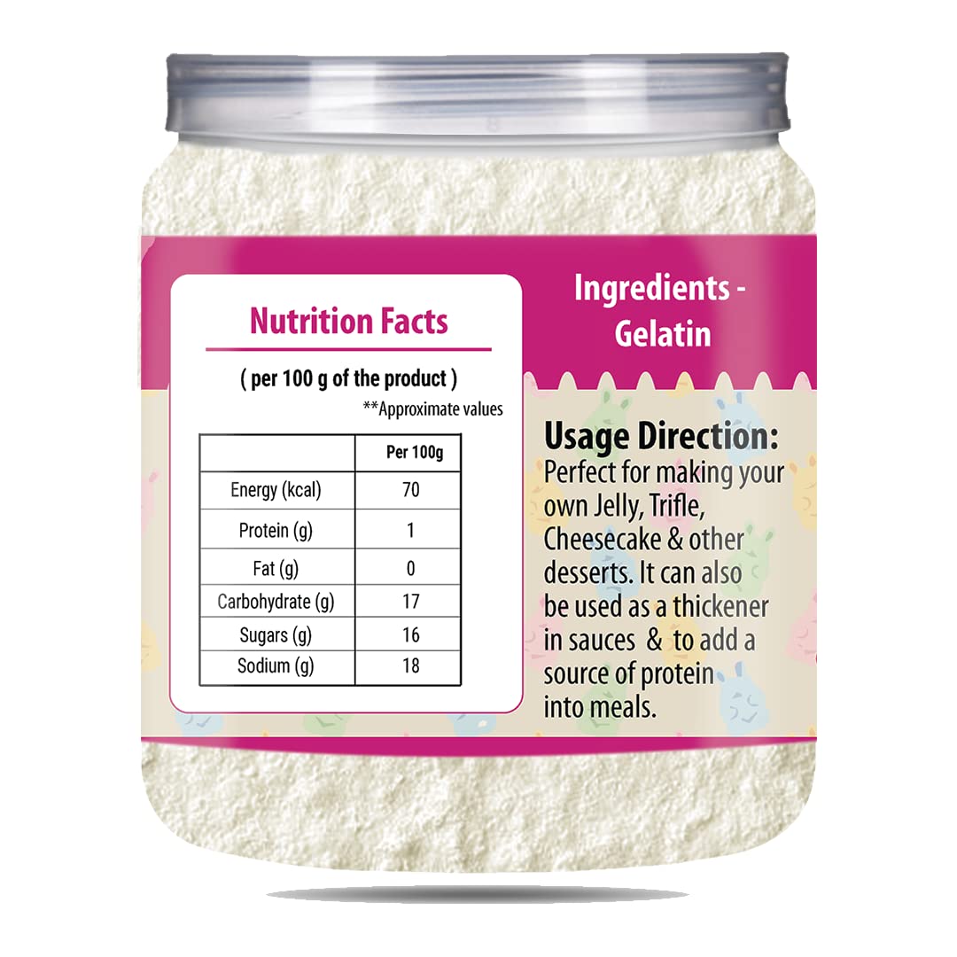 Brew Lab Veg Gelatin Powder | A Vegan Product | Perfect for Making Jelly Gelatin Powder(100GM)