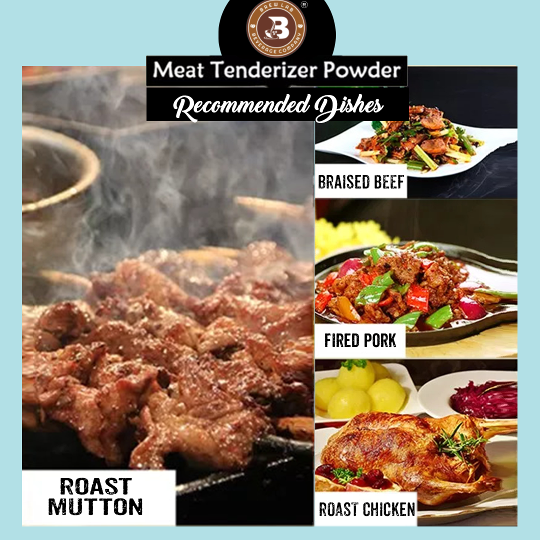 Brew Lab Veg & Gluten Free Tenderizer Powder for Softening Meat, Koftas | BBQ Rub-50g  (50 g)