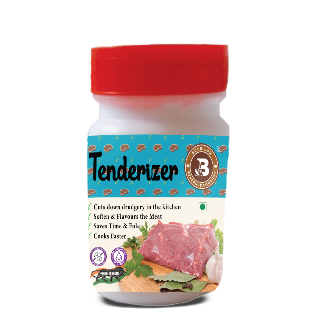 Brew Lab Veg & Gluten Free Tenderizer Powder for Softening Meat, Koftas | BBQ Rub-50g  (50 g)