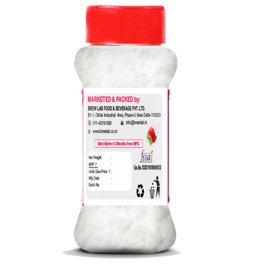 Brew Lab Whipping Cream Powder Mix Strawberry Flavour Perfect For Cake, Dessert, & More Topping (100 g, Strawberry)