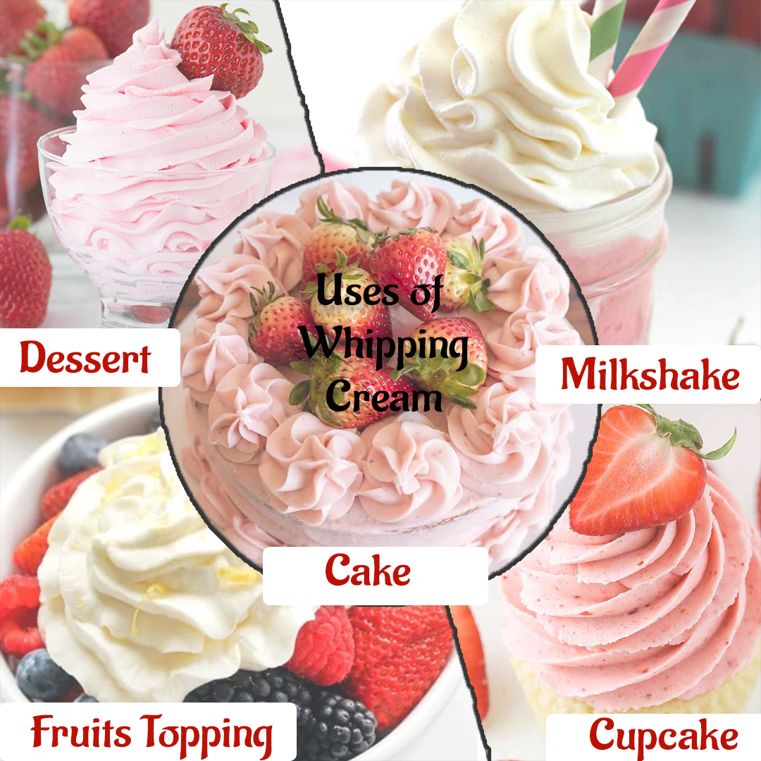 Brew Lab Whipping Cream Powder Mix Strawberry Flavour Perfect For Cake, Dessert, & More Topping (100 g, Strawberry)